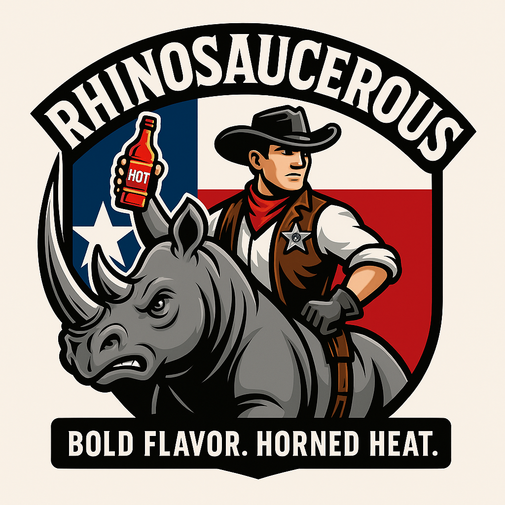 RhinoSaucerous logo vinyl sticker – full-color waterproof decal